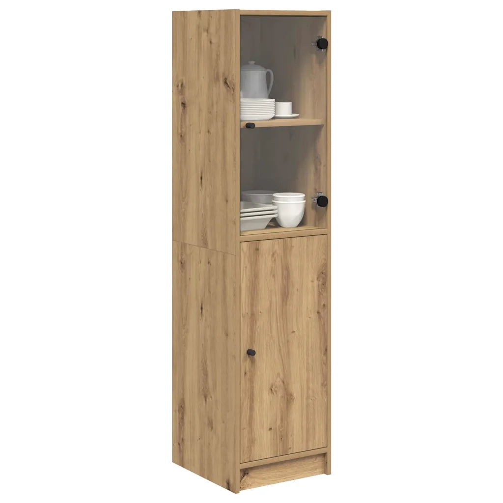 Credenza-Buffet-Armadio da cucina Rovere artigianale 35 x 37 x 142 cm Legno multistrato 489057