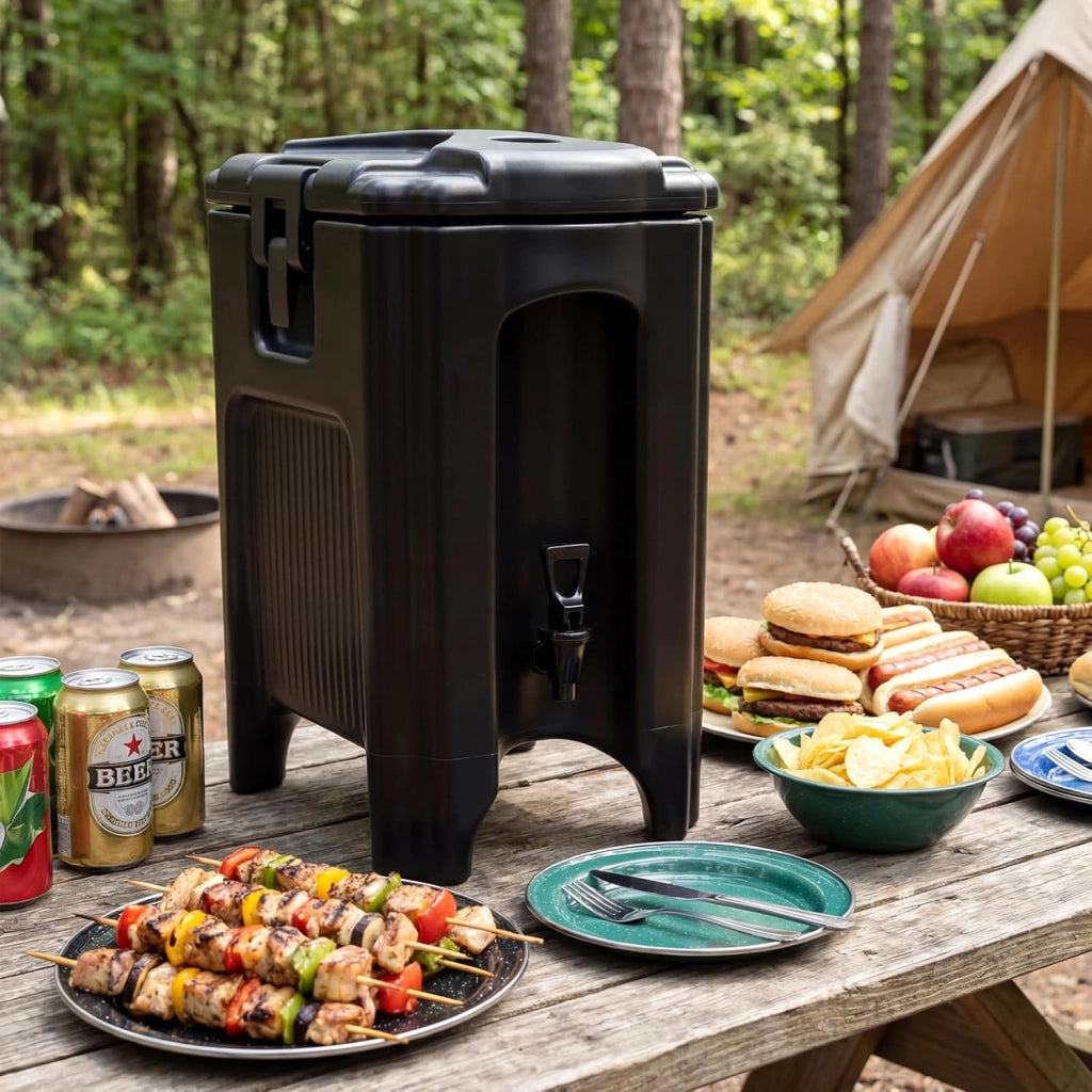 Distributore di Bevande Isolato da 16,5 L, Contenitore Isotermico per Distribuzione Bevande Calde e Fredde con Rubinetto e Maniglia, per Tè, Caffè e Acqua, per Bar, Buffet e Festa