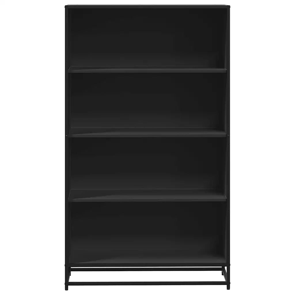 Libreria Nera 80,5x35x139 cm in Truciolato 3300845