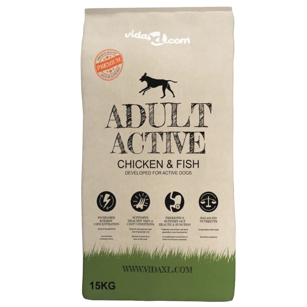 Cibo Secco per Cani Premium Adult Active Chicken & Fish 15 kg 170493