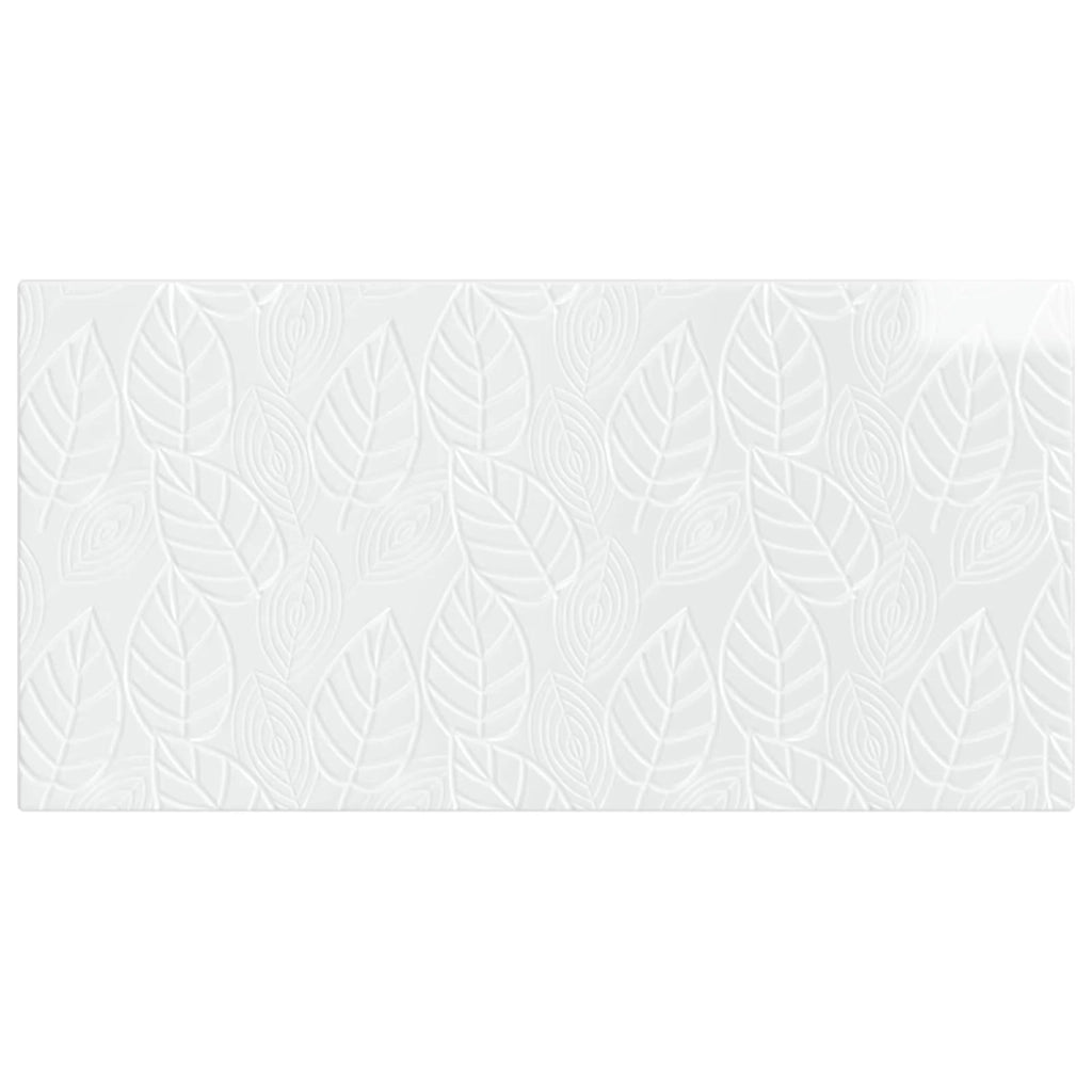 Testiera da Muro DELFT Bianco Lucido Legno ingegnerizzato 897199