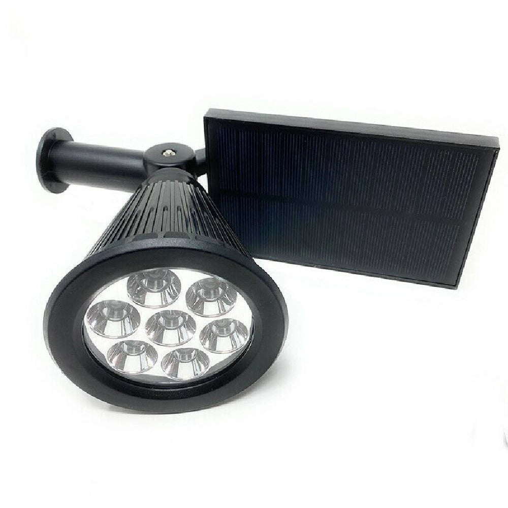 Trade Shop - Faretto Picchetto Pannello Solare 3watt Faro Crepuscolare Luce 6500k 3000k So-gd -