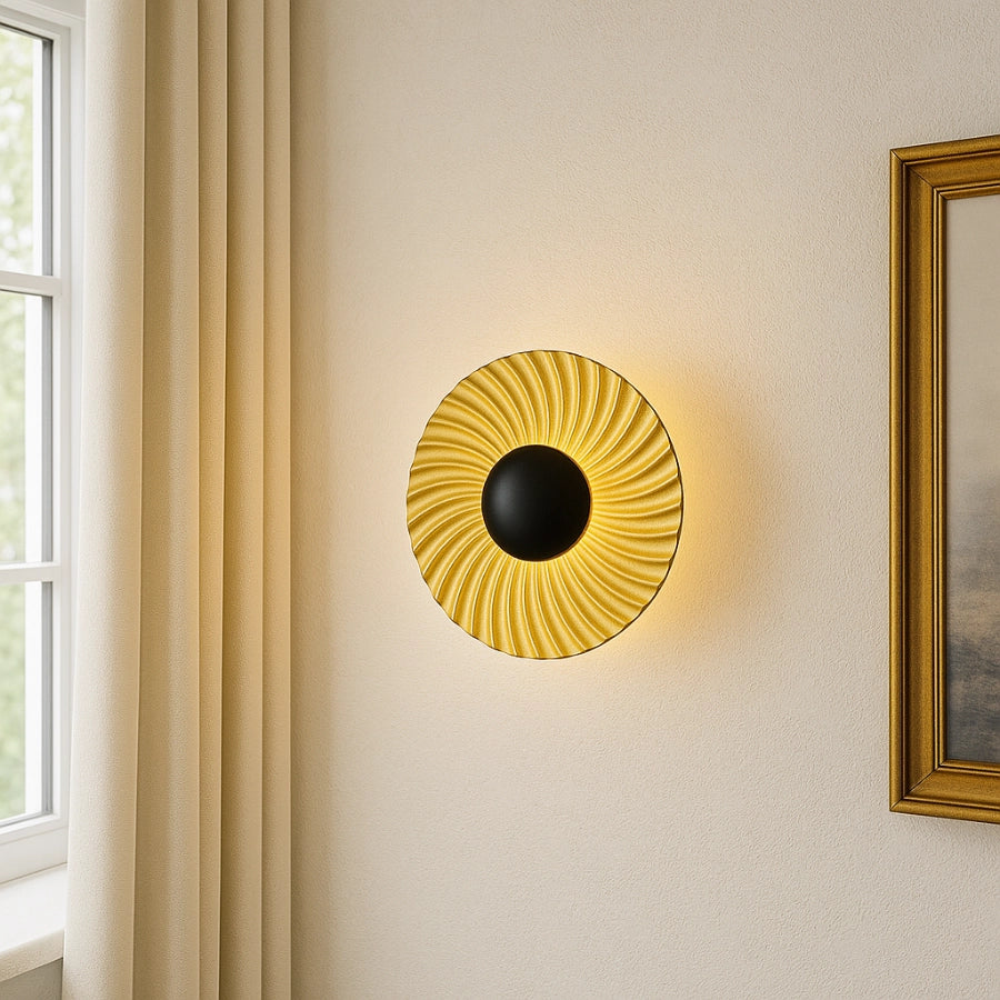 Applique da parete SOLA art déco oro 1xG9 Light Prestige