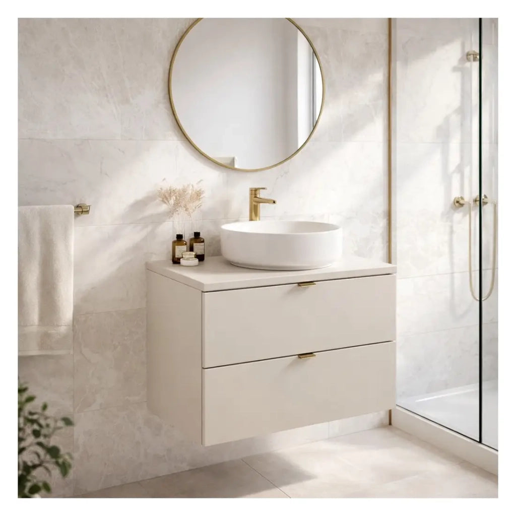 Set da bagno BELLA: mobile sottolavabo 60cm + piano per lavabo