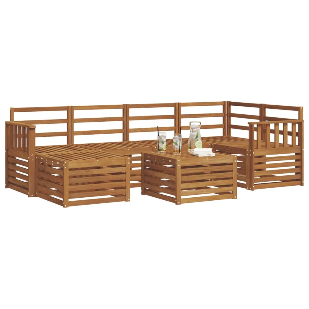 Set divani Naturale Legno di Acacia Massello 3375119