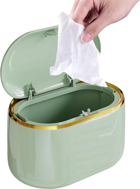 questo contenitore per rifiuti con coperchio è realizzato in un nuovo materiale ABS ecocompatibile.