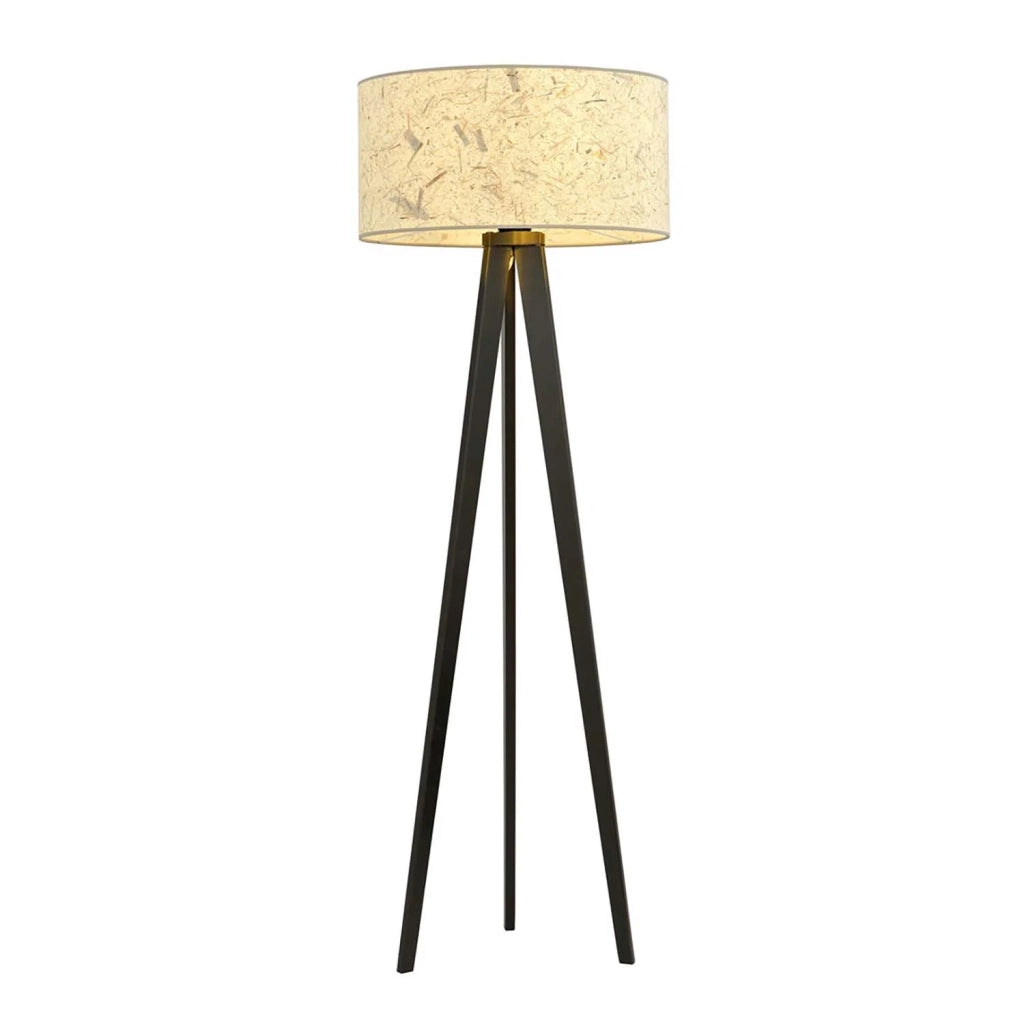 Piantana Moderno Drago Acciaio Nero 1 Luce E27 Ip20