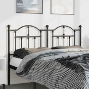 vidaXL Testiera in Metallo Nero 150 cm