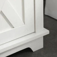 kleankin Mobile Bagno Sotto Lavabo con Armadietto a 2 Ante e Ripiano Aperto, in Truciolato, 60x30x60 cm