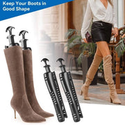 Accessori per calzature - 2 pezzi - Forme per scarpe - Componenti per calzature - Supporto per scarpe con maniglia - Nero - Resina rigida con telaio metallico - Forme per scarpe con maniglia