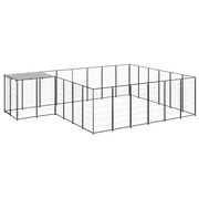 Gabbia per Cani Nera 12,1 mÂ² in Acciaio   cod mxl 52715