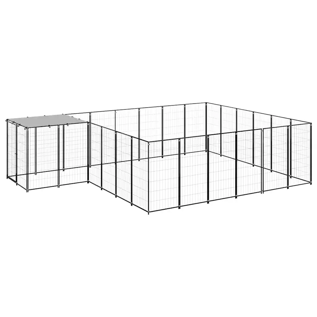 Gabbia per Cani Nera 12,1 mÂ² in Acciaio   cod mxl 52715