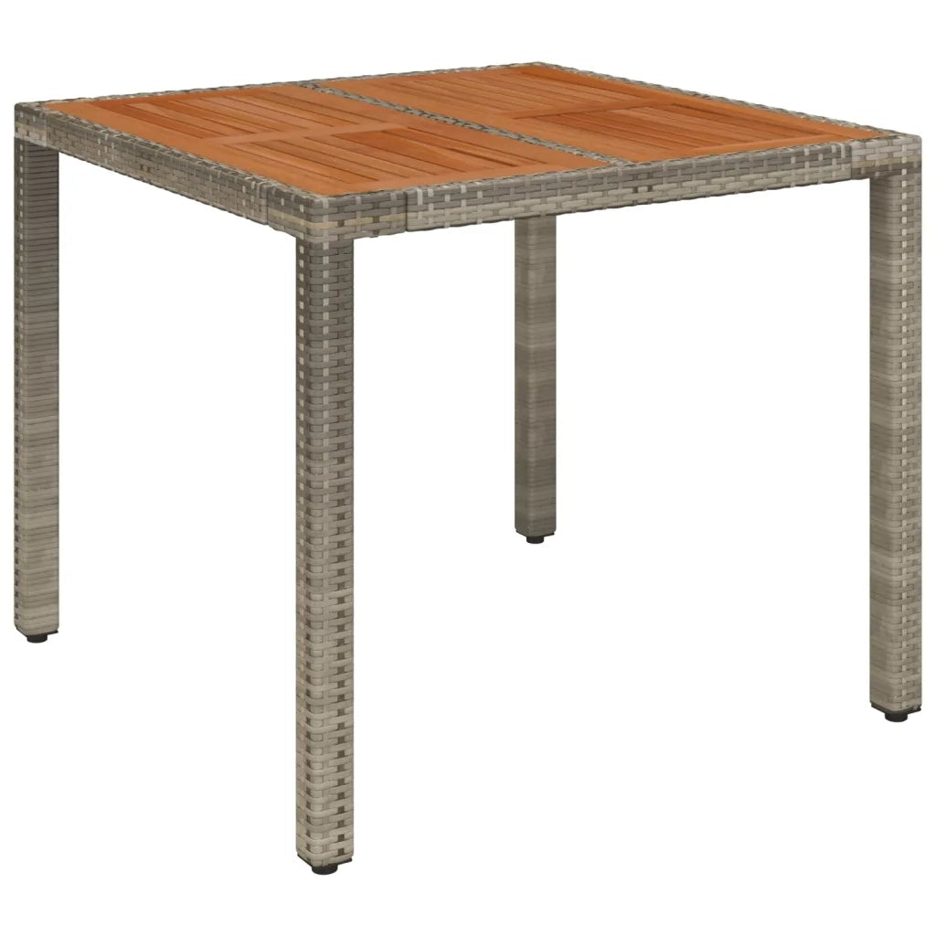 Set da Pranzo da Giardino 3 pz con Cuscini in Polyrattan Grigio 3185038