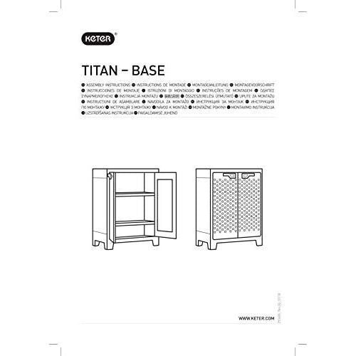 Keter Armadio Titan Basso Portata 90 Kg 80x44x100 Cm