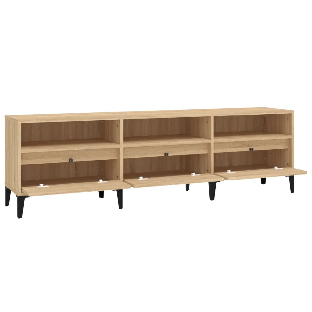 vidaXL Mobile Porta TV Rovere Sonoma 150x30x44,5 cm Legno Multistrato