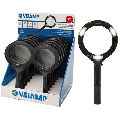 Lente Ingrandimento con LED Velamp 85 mm 12 Pezzi
