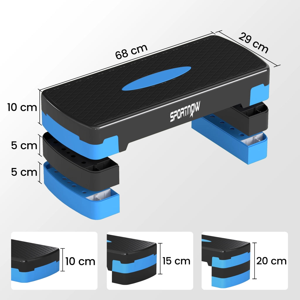 Stepper Fitness Aerobico ¨C zephmum ¨C Blu 68x29x20cm