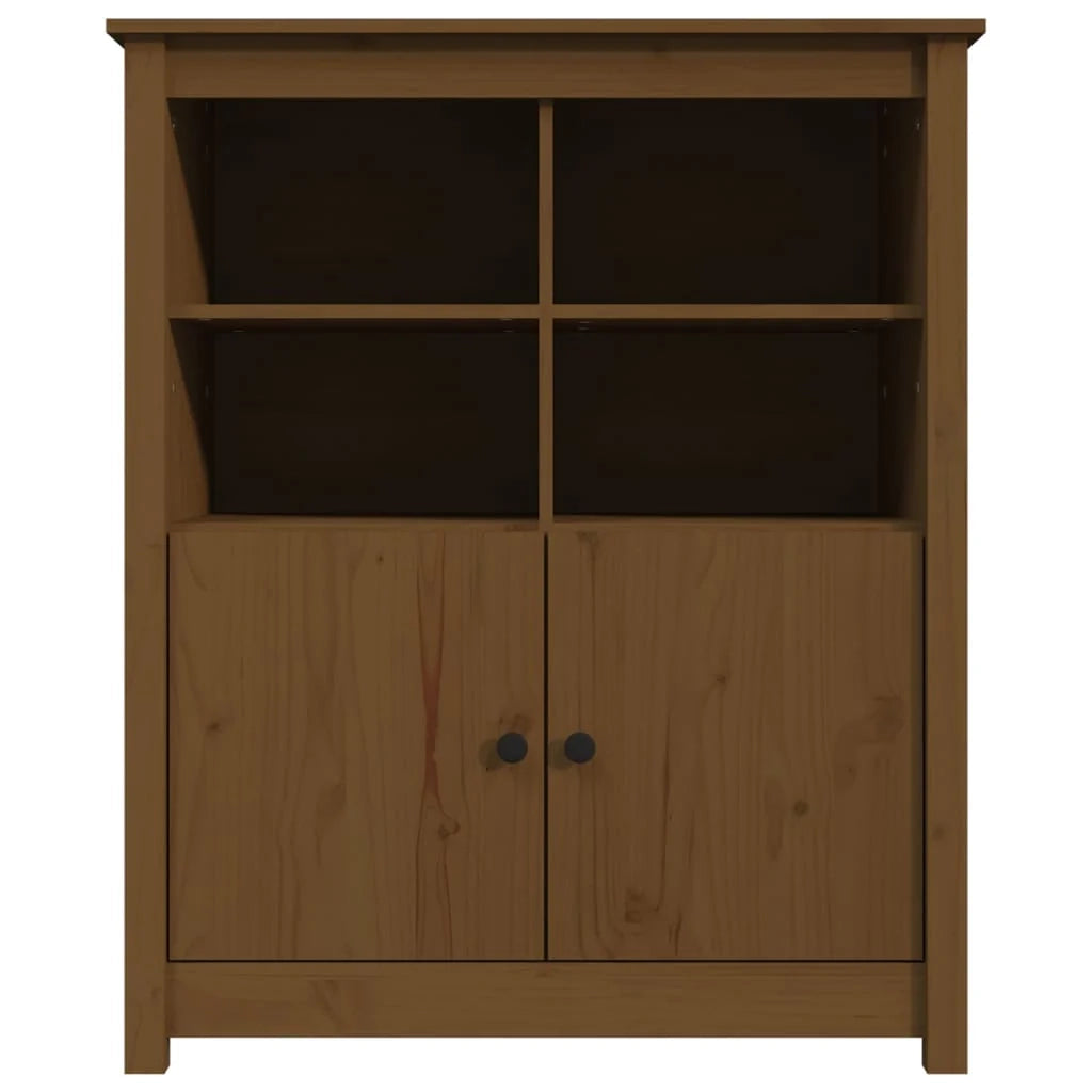 Buffet credenza cassettiera armadio mobile contenitore organizer per cucina soggiorno salotto 83 x 41,5 x 100 cm legno massello di pino marrone 02_0035766