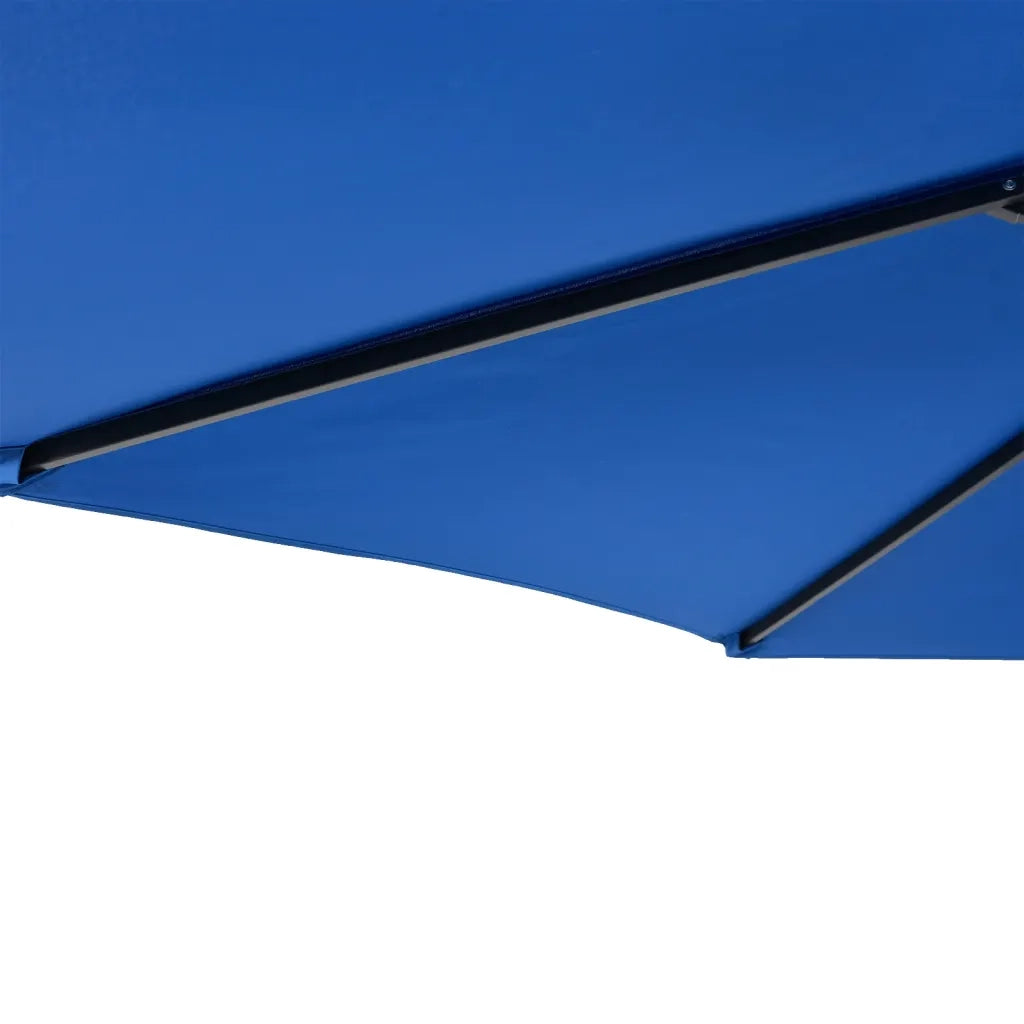 Ombrellone Giardino-Ombrello da Balcone con Palo in Acciaio Azzurro 225x225x212 cm