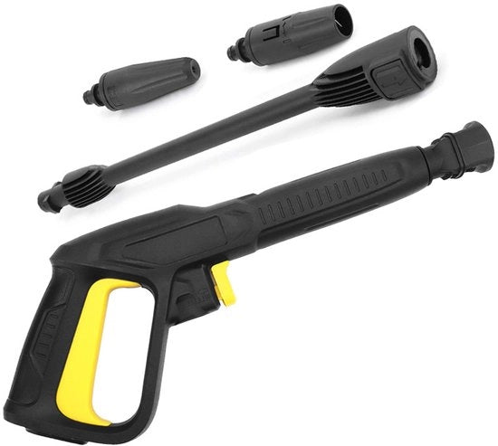Adatto per Kärcher getto ad alta pressione + Kärcher manico + testa turbina + testa ventilatore, adatto per il sistema di connessione rapida a sfiato Kärcher K3 K4 K5 K6 K7.