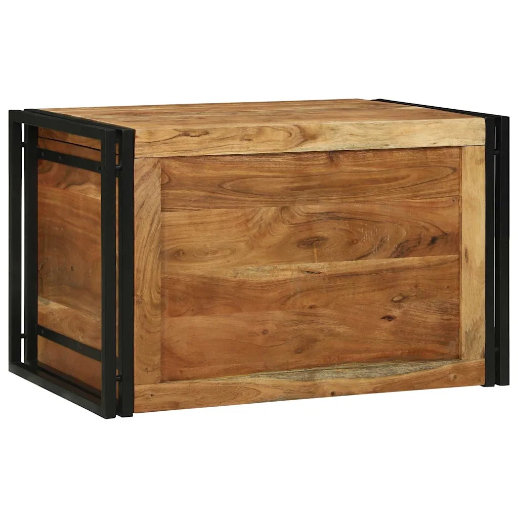 Scatola di Stoccaggio 80 x 50 x 50 cm Legno di acacia 4016747