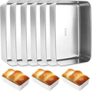 Set di stampi per pane - 6 pezzi - Rettilineo - Per pane, torta e toast
