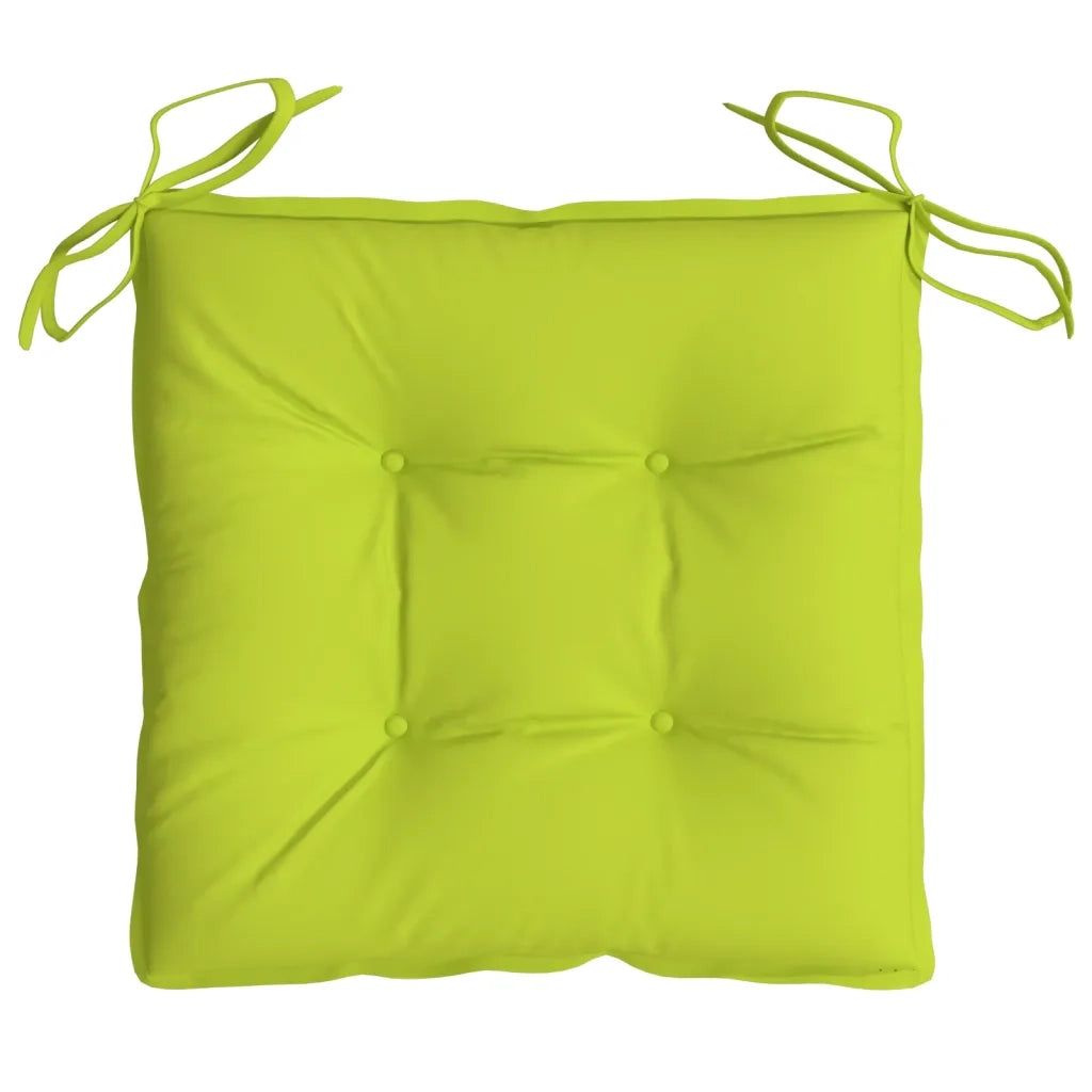Cuscini per Pallet 4 pz | Cuscini per sedie Verde Chiaro 50x50x7 cm Tessuto Oxford