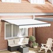 vidaXL Tenda Retrattile Bianco 300x250 cm Tessuto