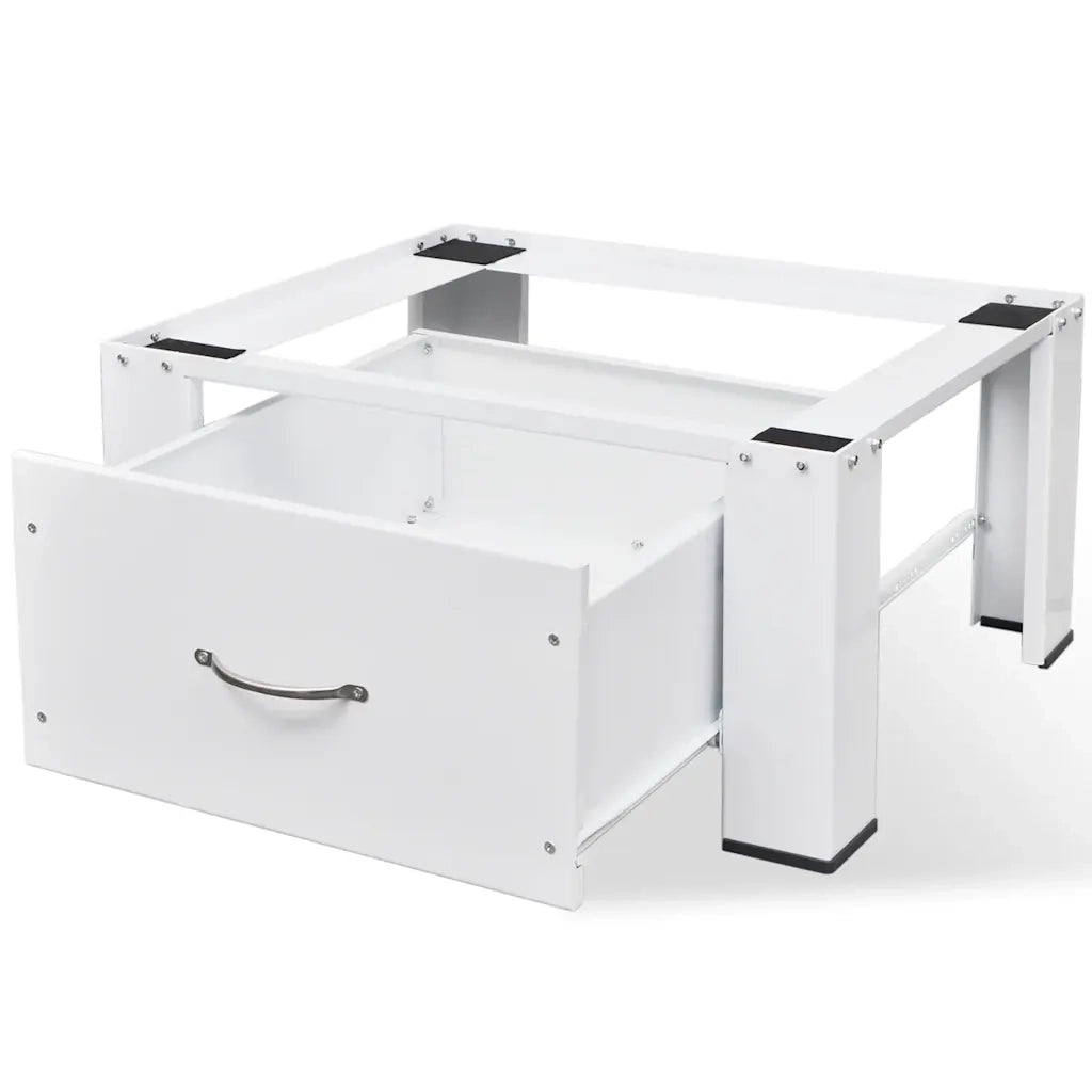 Supporto Alzatina per Lavatrice Bianco con Cassetto