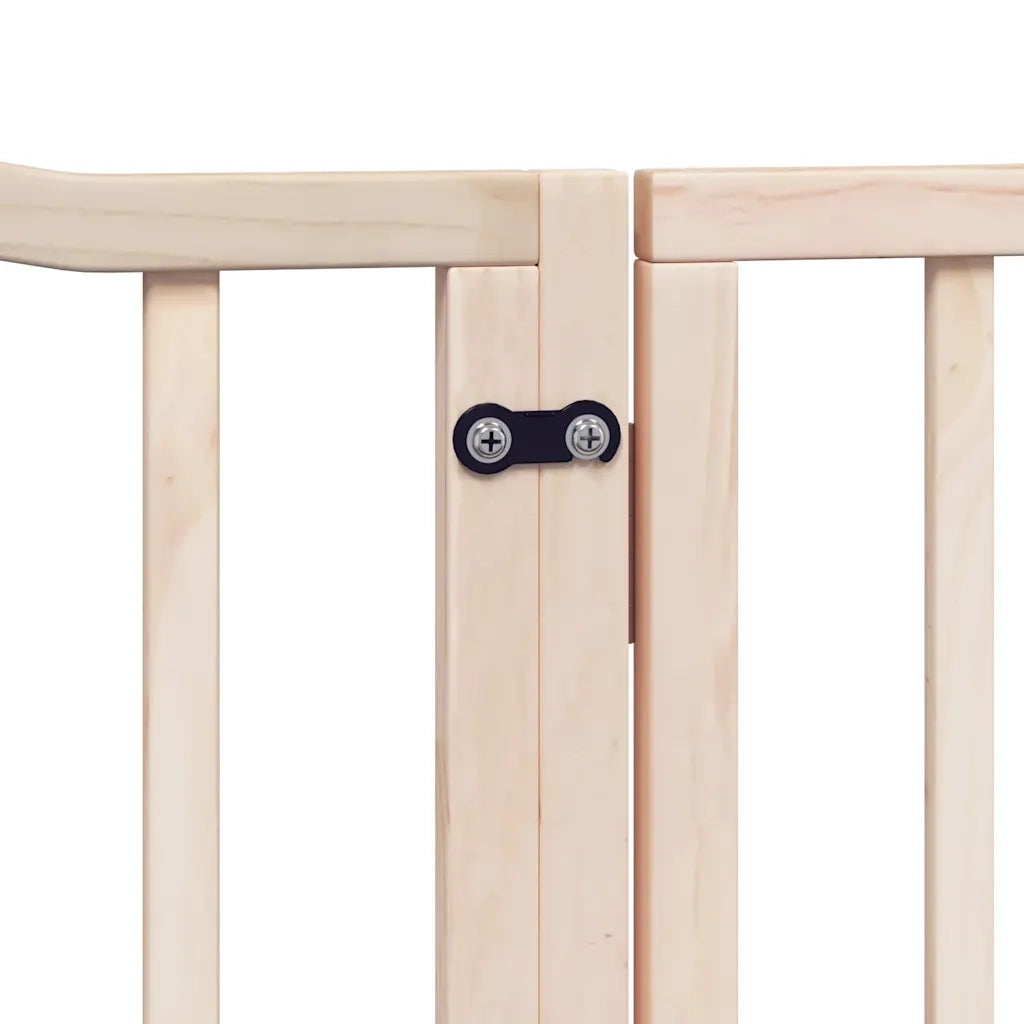 Cancello per Cani Porta Pieghevole 8 Pannelli 640 cm in Pioppo CFW9813499
