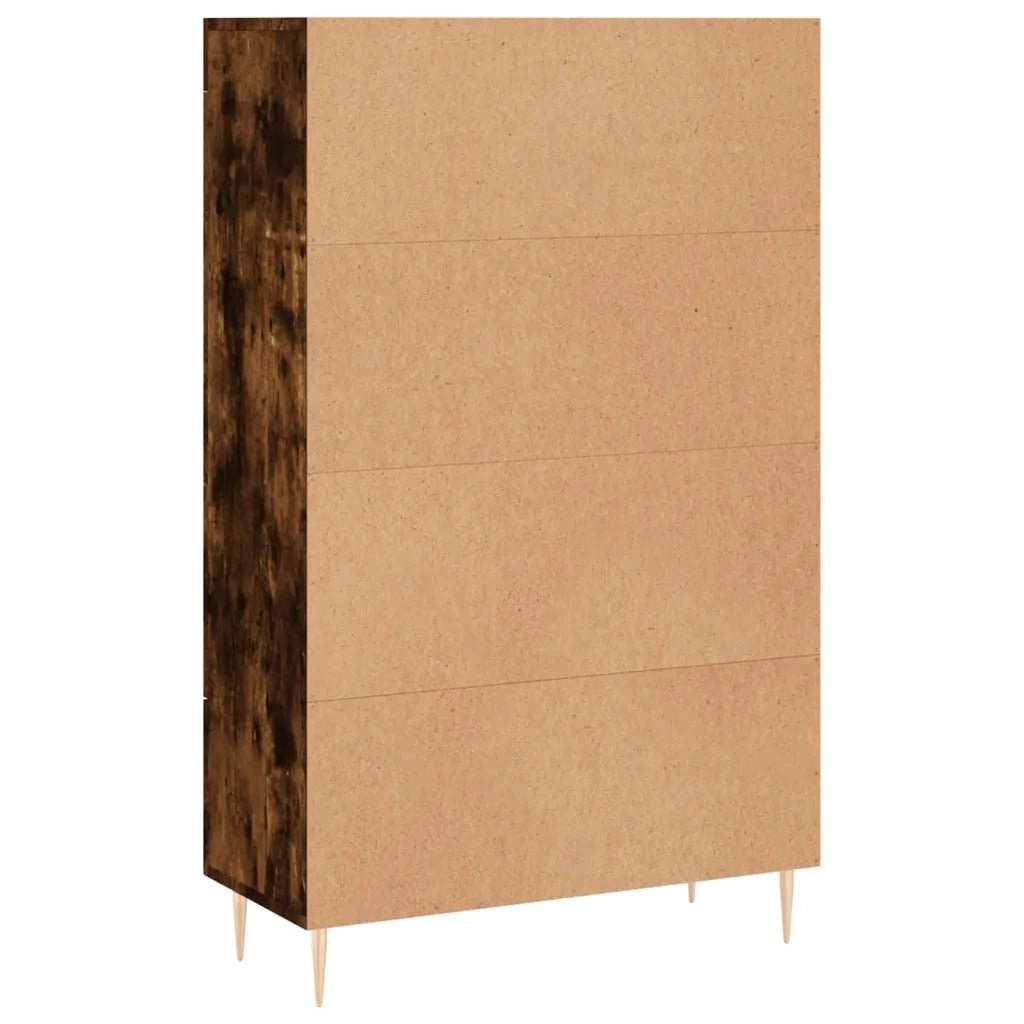 Credenza | Madia | Buffet da pranzo | Armadio da pranzo Rovere Fumo 69,5x31x115 cm in Legno Multistrato