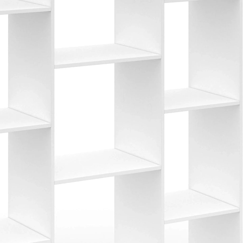IDMarket - Libreria COLETTE con 11 scomparti bianchi H.143 cm