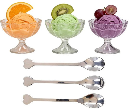 Set di Piatti da Dessert in Plastica/Rossa Acciaio - Disegno a Fiori - Inclusi Cucchiai - Design Elegante - Piatti da Dessert 

Specifiche tecniche: 
- Materiale: Plastica/Rossa Acciaio 
- Modello: 3 pezzi 
- Incluso: Cucchiai