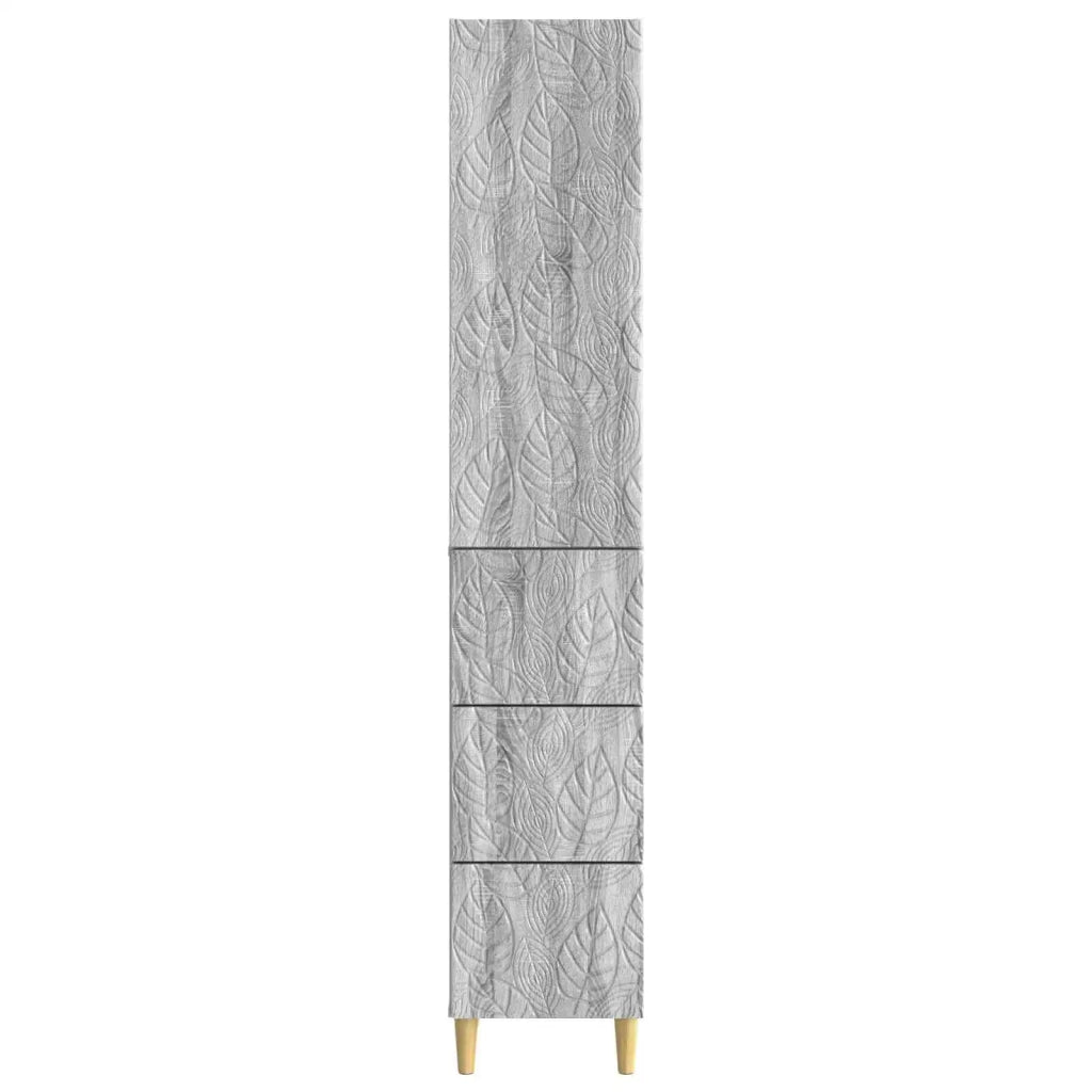Set di armadi 2 pcs Sonoma grigio 33 x 34,5 x 90 cm 3416733
