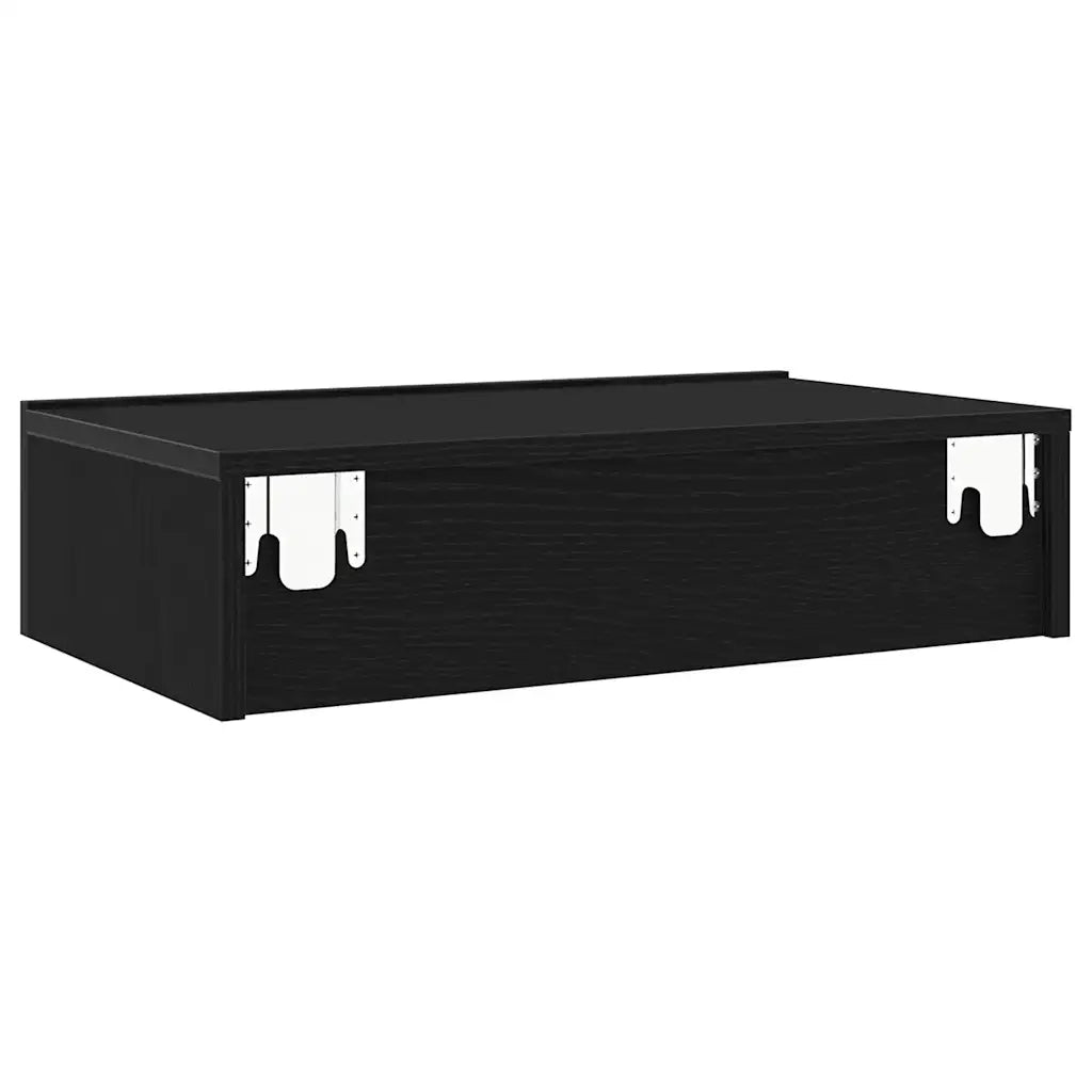 Mobili Porta TV con Luci a LED 2 pz Rovere Nero 60x35x15,5 cm 862033