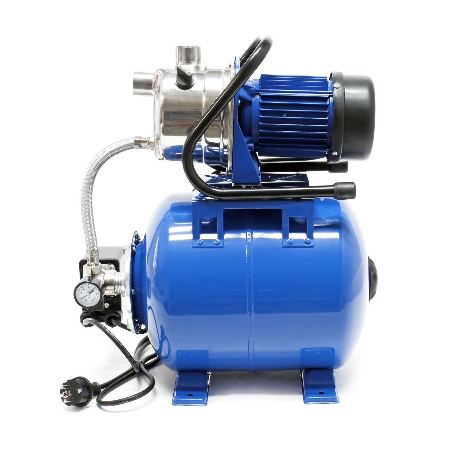 Pompa autoclave uso domestico 19 l con pressostato 1200W 3400l/h Elettropompa da giardino