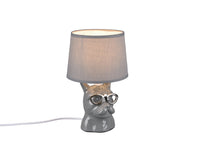 Lampada tavolo da Interno  E14 in Ceramica Grigio