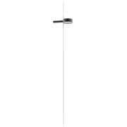 Zafferano Super O Lampada a led sospesa Nera ricaricabile e dimmerabile - 1 Moduli Luce