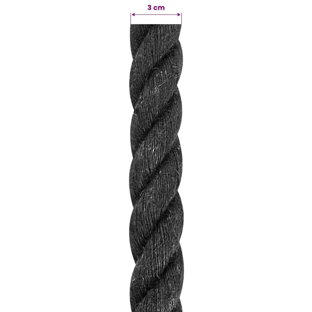 Corda di Juta 30 Nero 100% juta Tossa 42011634