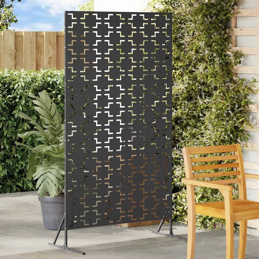 Schermo per Privacy Nero 100 x 50 x 180 cm Acciaio CFW8532337