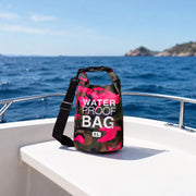 Seniliri, Borsa Impermeabile Capacità 5 lt, Rosa Mimetica Fuxia