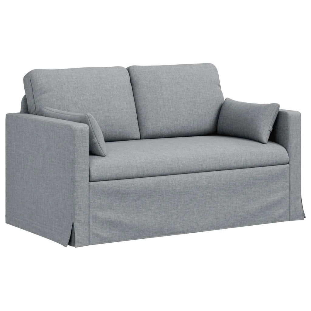Set di divani 2 pcs Grigio chiaro 139 x 78 x 80 cm Tessuto