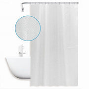 Trade Shop - Tenda Doccia Antimuffa Impermeabile 240x180 Cm Anelli Grigia Texture Rombi 59822 -