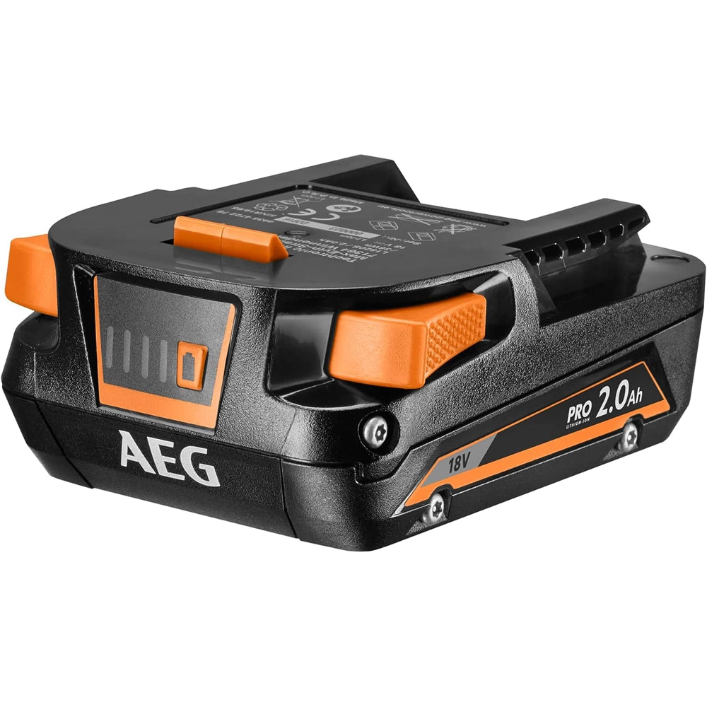 TRAPANO A PERCUSSIONE BRUSHLESS 18V 2 BATTERIE 2Ah+CARICATORE BSB 18G4-202C AEG 4935478631