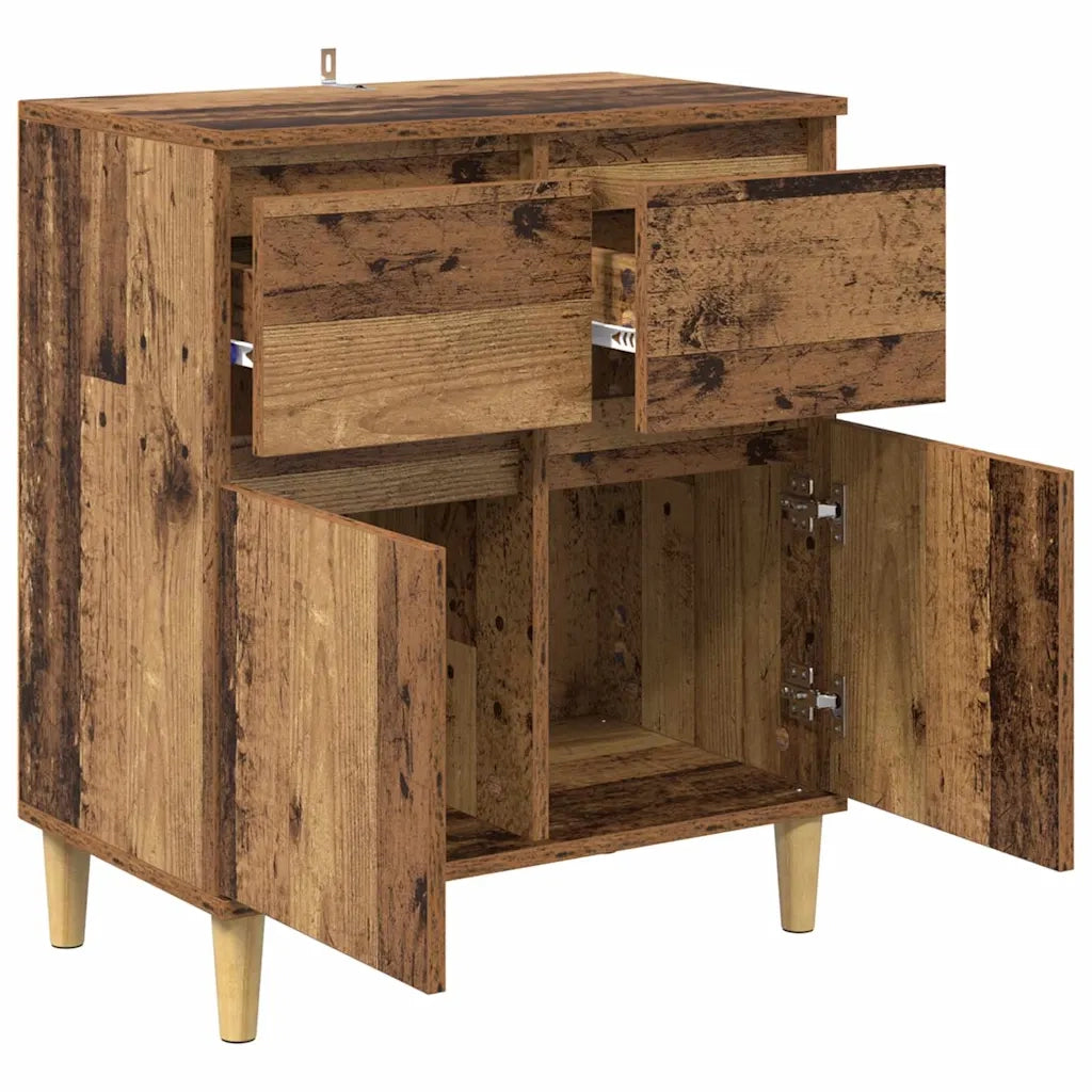Credenza-Buffet-Armadio da cucina Legno vecchio 60 x 35 x 70 cm Legno multistrato 847102