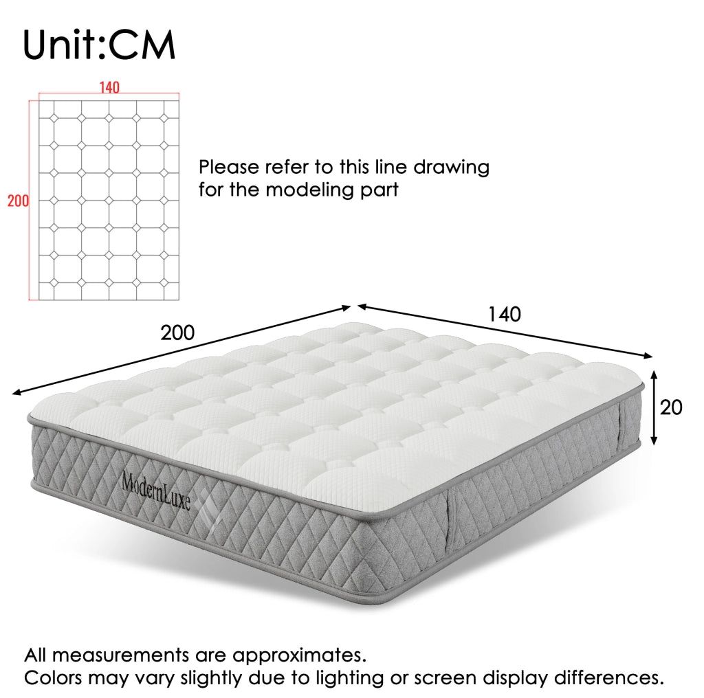 Letto imbottito 140x200 cm con materasso H3 e rete, verde