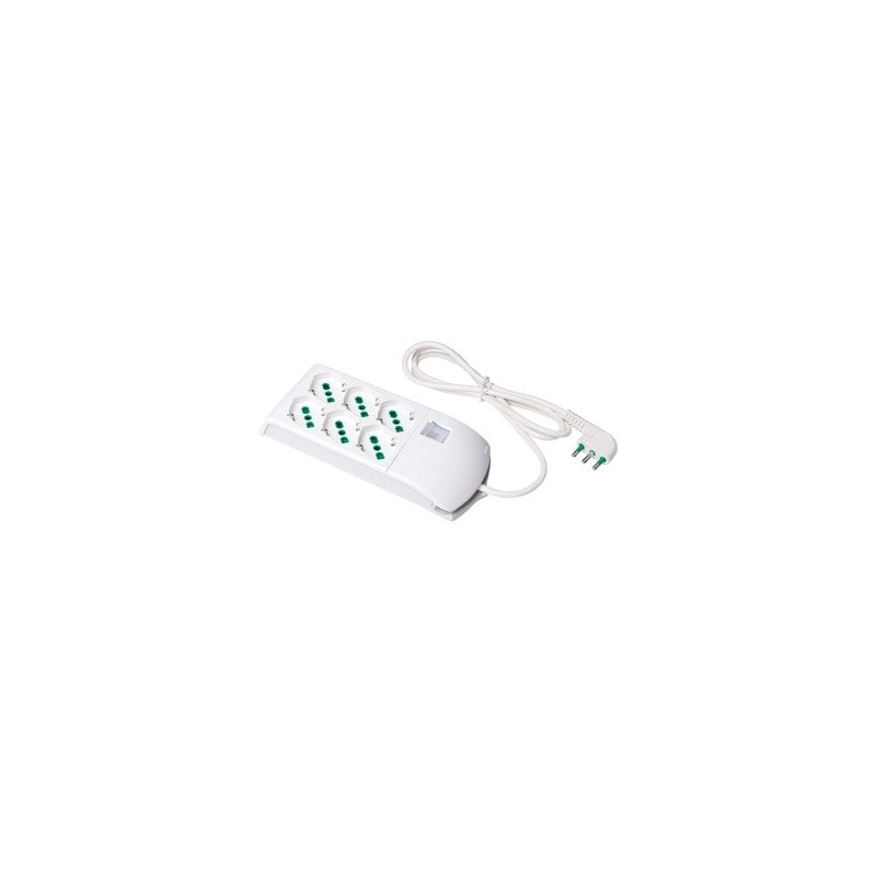 410300 Multipresa 3+3 2P+T 16A Cavo 1,5 m H05Vv-F
