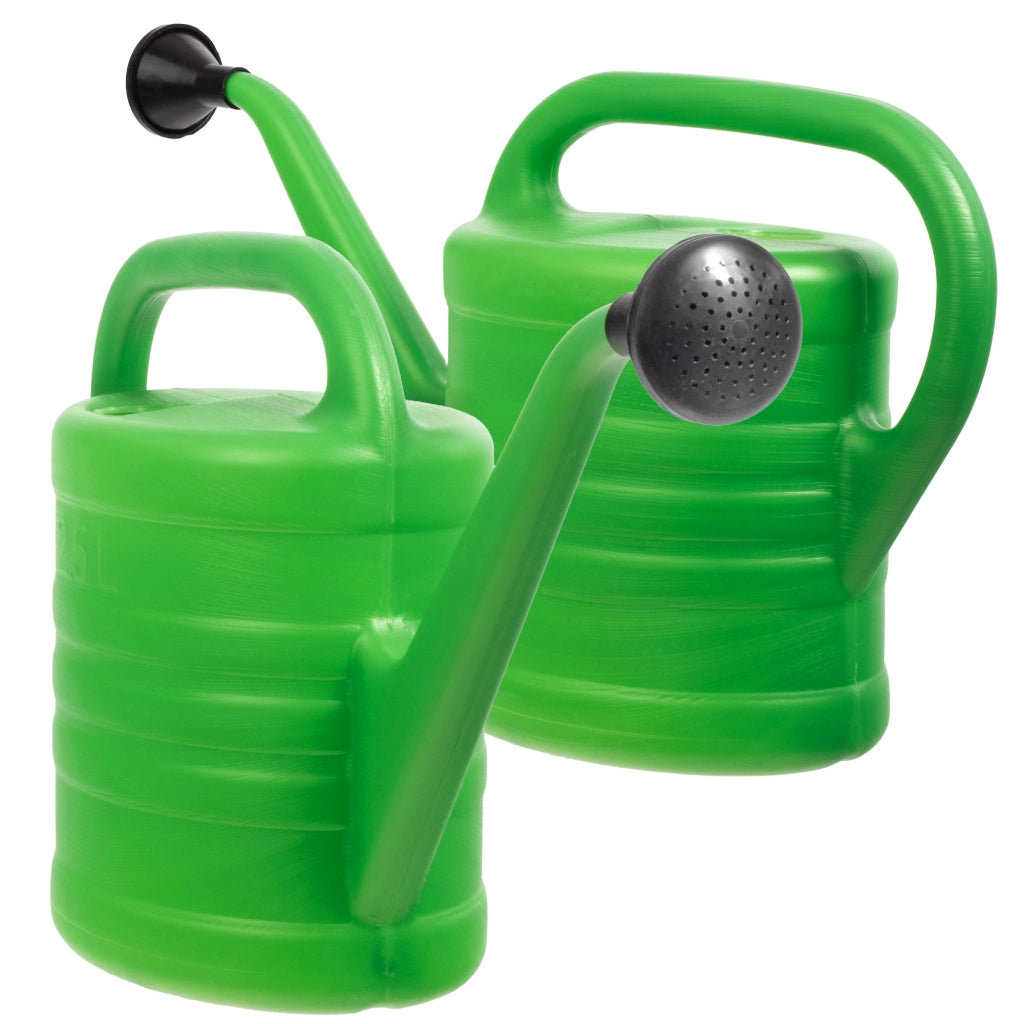 Annaffiatoio da giardino KADAX per innaffiare fiori, in plastica, per uso domestico, 2 x 2,5 litri