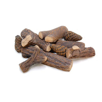 Set 9 Tronchetti Decorativi per Stufe e Camini in Ceramica Effetto Legno