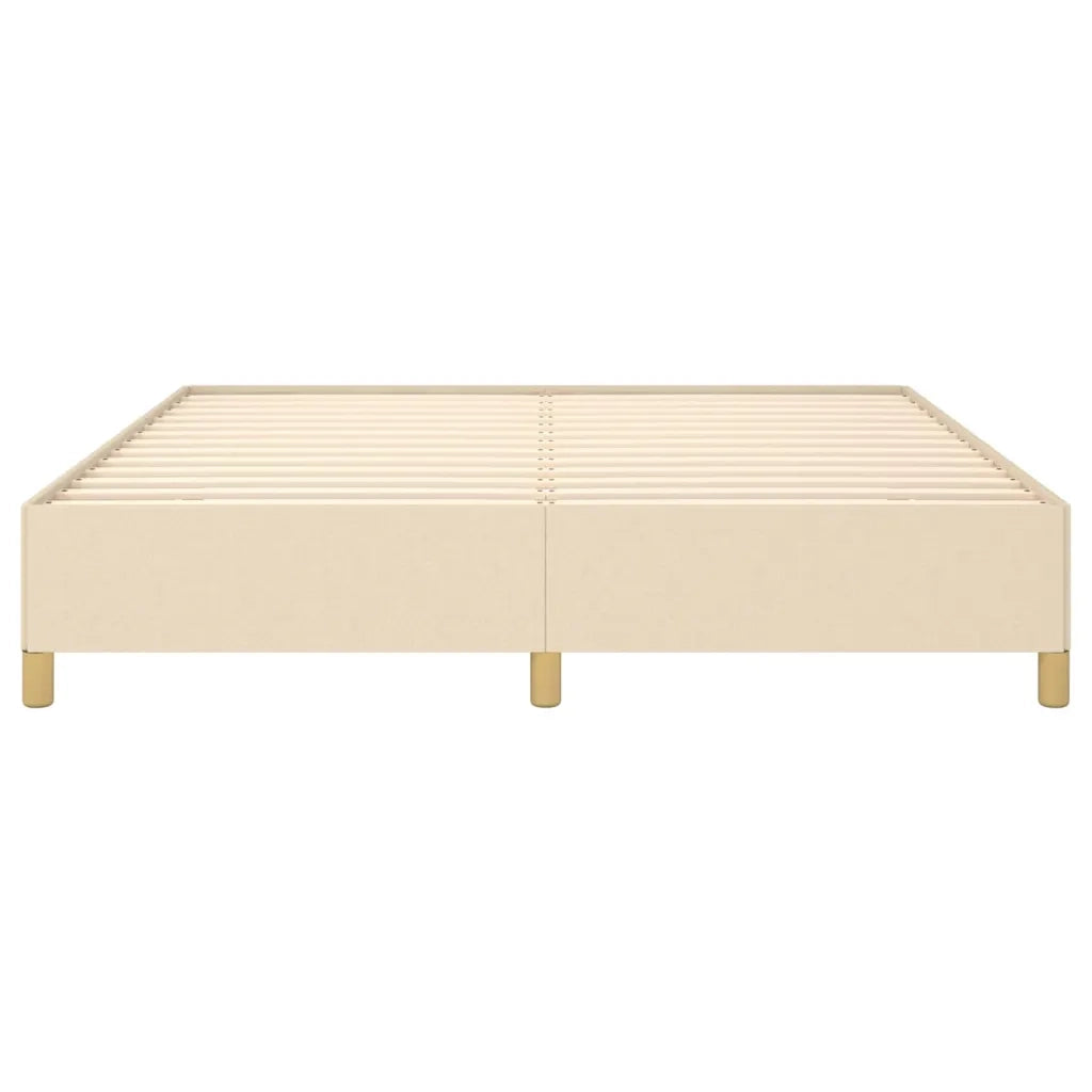 Struttura Letto a Rete a Molle-Giroletto Crema 180x200 cm in Tessuto 728032